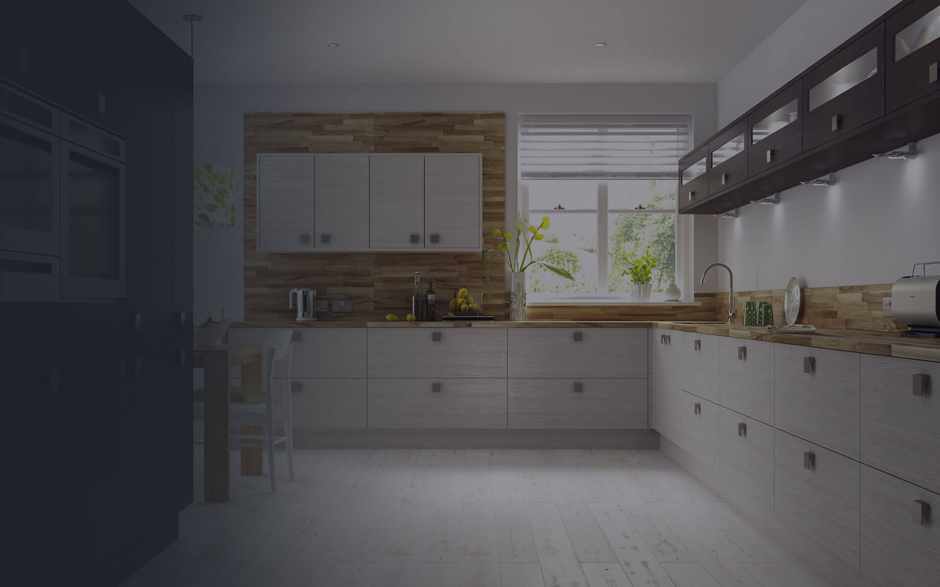 Custom furniture installation example